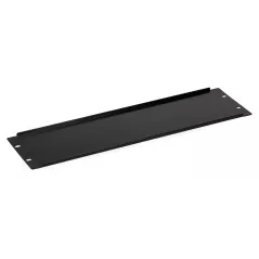 Set 2x panou mască 3U negru pentru cabinet rack - 1