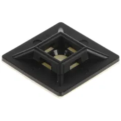 Bază/suport cu adeziv pentru coliere/șoricei PS-5 28x28 negru  - 1