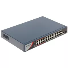 Switch PoE Hikvision DS-3E0326P-E/M(B), 24 Port gigabit + 1 SFP gigabit