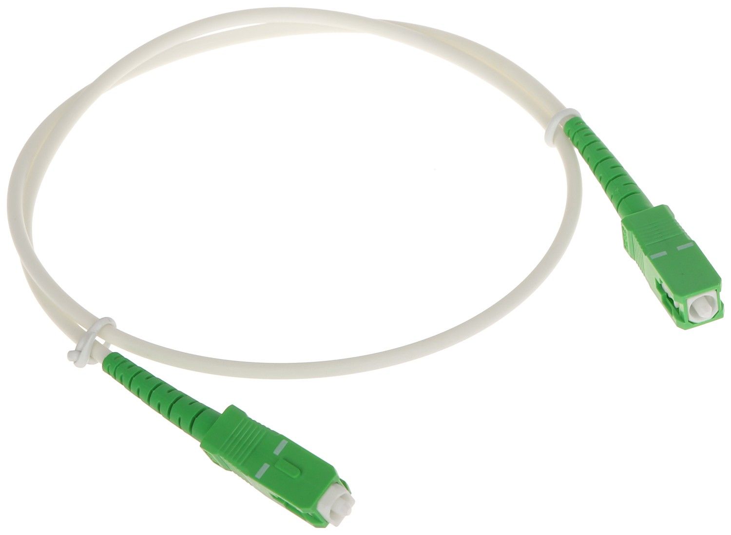Patchcord FTTH 0.5m SC/APC-SC/APC singlemode 9/125 conectori verzi