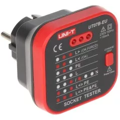 TESTER PRIZE ȘI SIGURANȚE DIFERENȚIALE (RCD) UT-07B-EU UNI-T