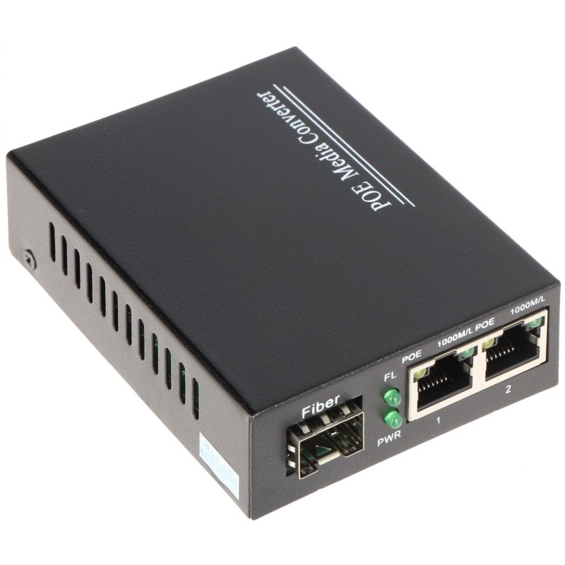 Media convertor 2 porturi PoE gigabit + 1 SFP gigabit SPS-2P/1SFP