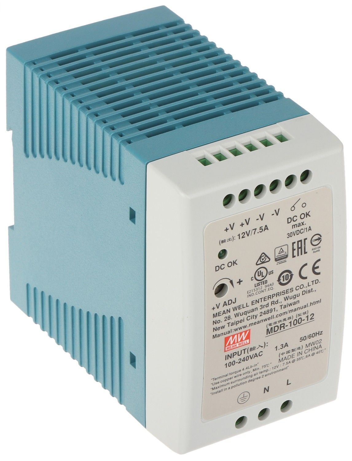 Sursă 12V industrială montaj șină DIN Delta Electronics MDR-100-12