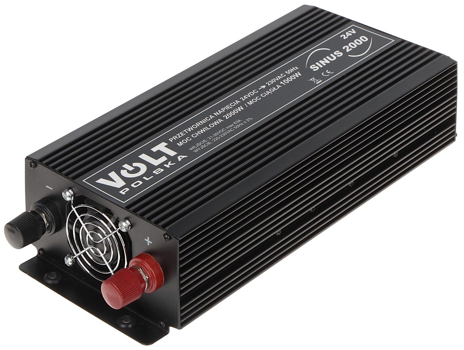 Invertor auto 2000W TIR/camion 24V tensiune ieșire 220V SINUS-2000/24