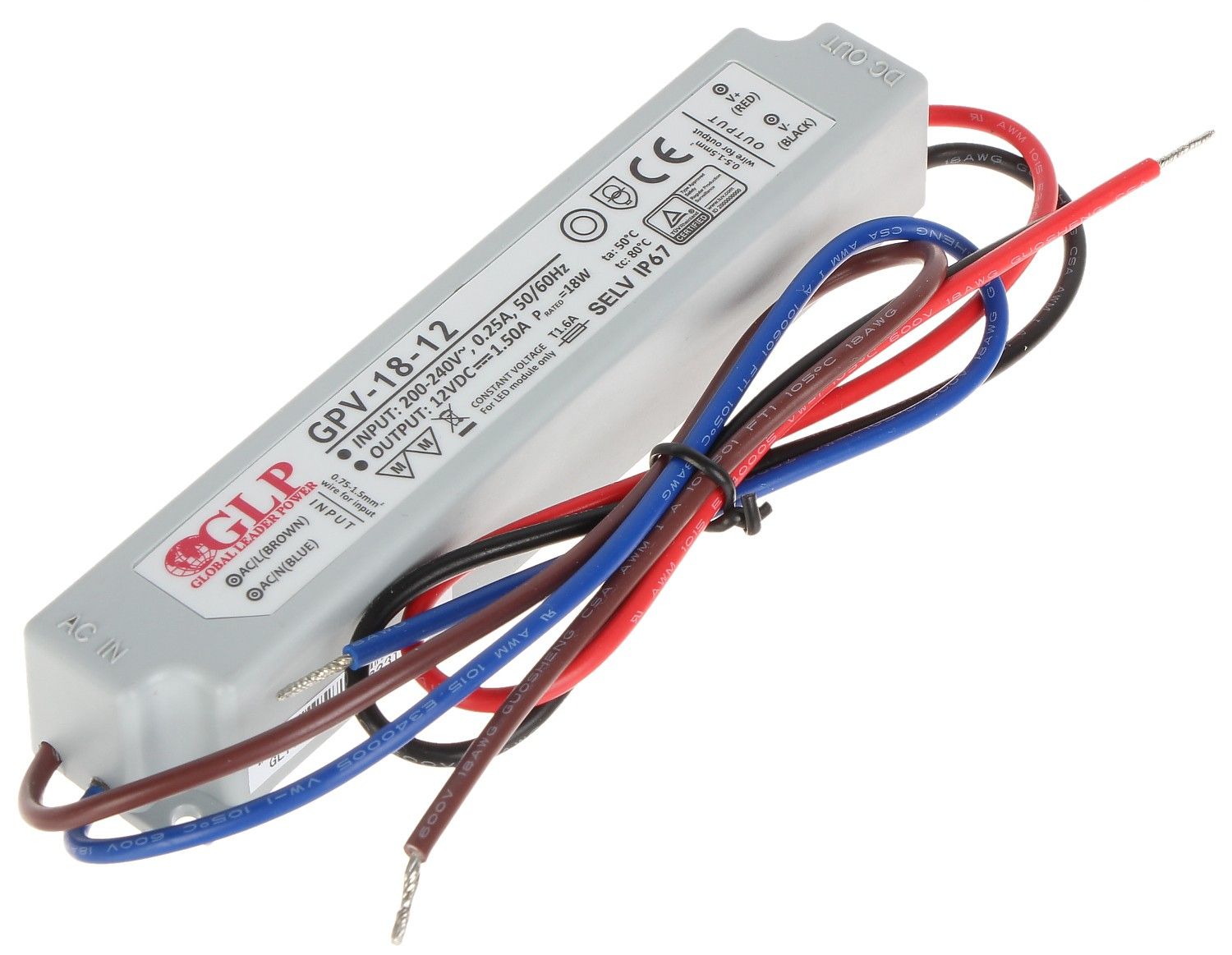 Sursă alimentare 12V/1.5A etanșă IP67
