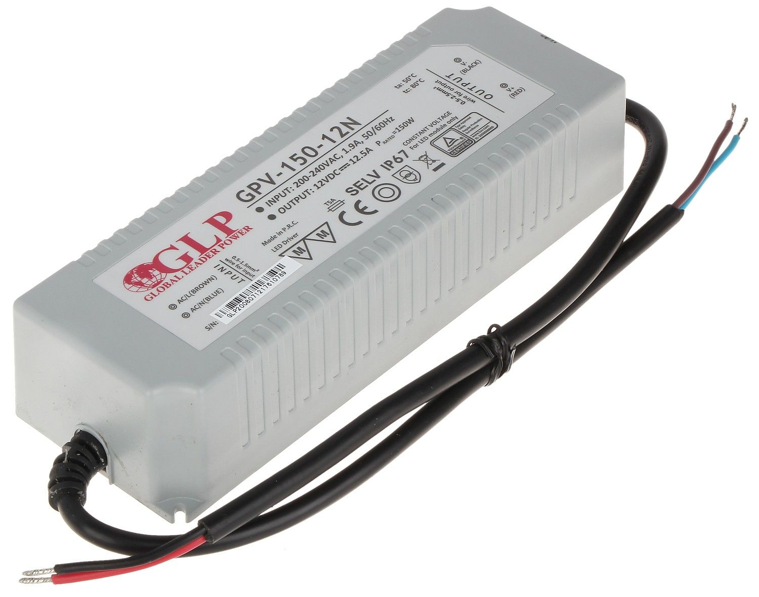 Sursă alimentare 12V/12.5A etanșă IP67