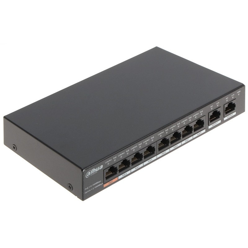 Switch cu 8 porturi POE PFS3010-8GT-96 DAHUA - 1