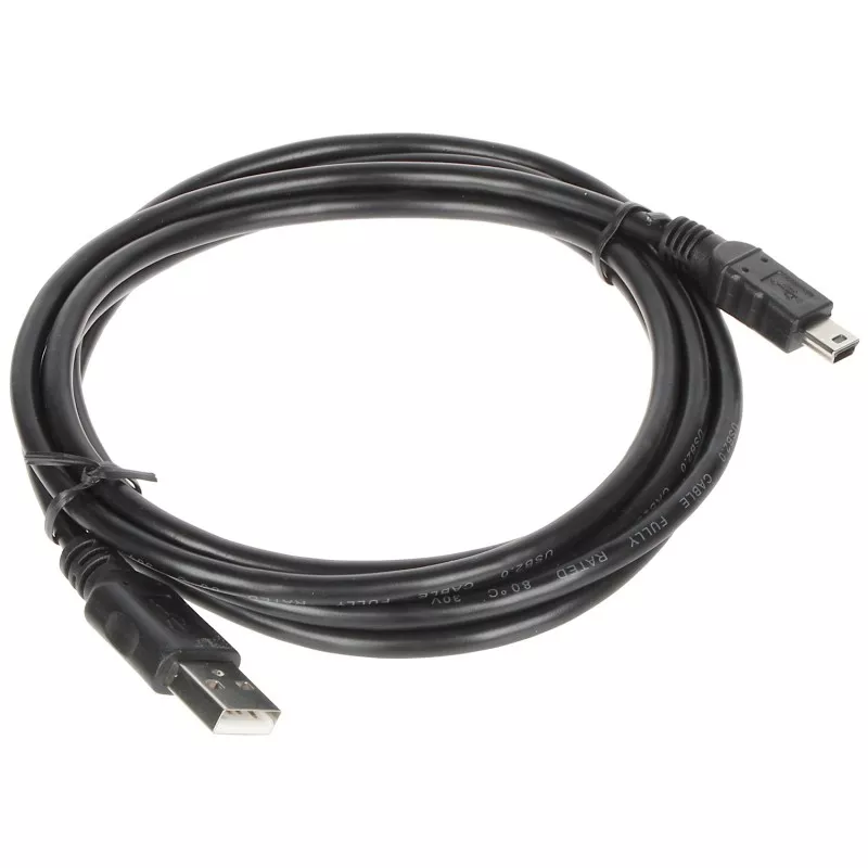 Cablu miniUSB la USB2.0 negru 1.8m