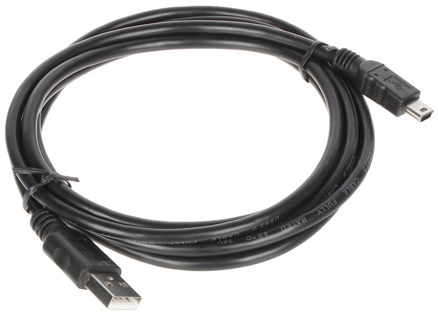 Cablu miniUSB la USB2.0 negru 1.8m
