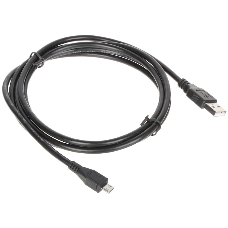 Cablu încărcare USB - microUSB 1.8m negru - 1