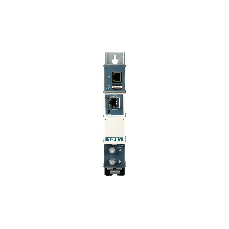 Transmodulator IP (100/1000 Mbit/s) - 4x DVB-C miq-440 : TERRA miq-440 (100/1000Mbps, port USB) - 1