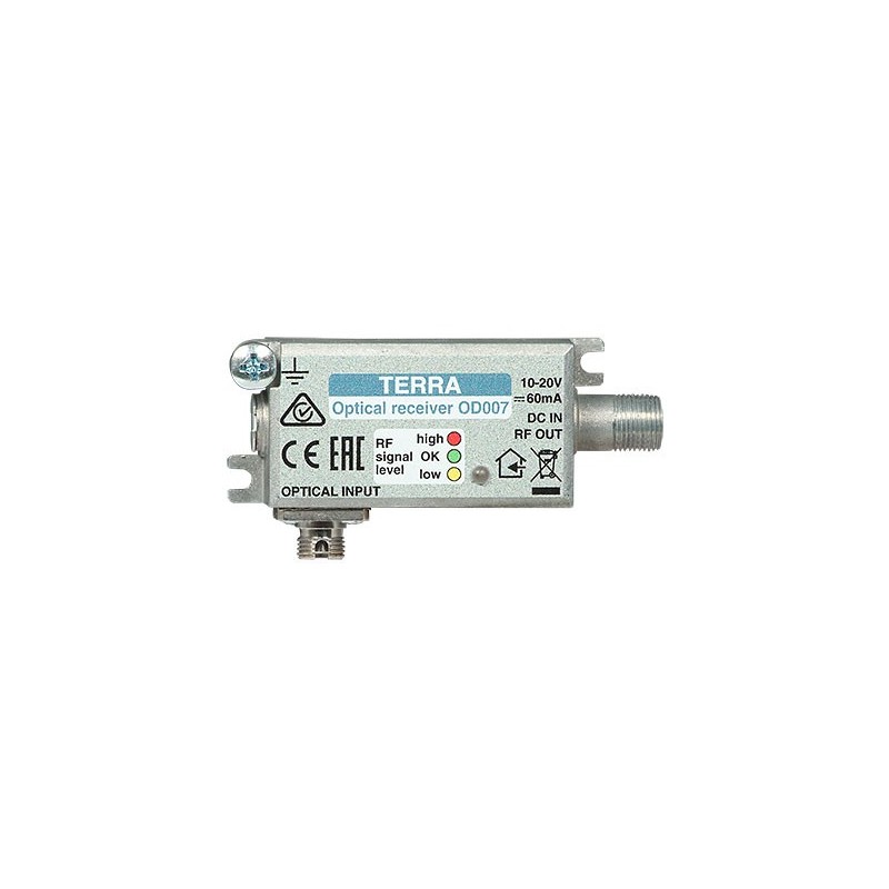 Mini nod optic FTTH TERRA OD-007 (FC/APC, 47-2400 MHz, 85 dB) - 1
