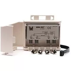 Outdoor Antenna Triplexer: ALCAD MM-307 (UHF-UHF-VHF/FM, F connectors) - 1