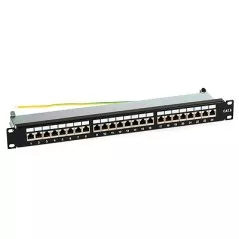 Patch panel FTP Cat6 24 porturi, 1U + suport cabluri - 1