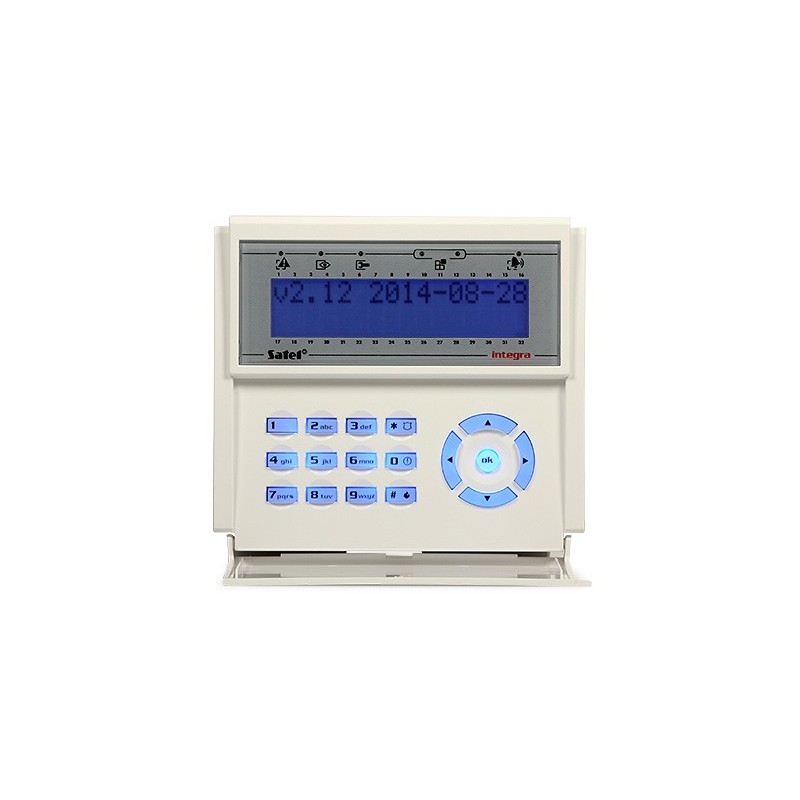 Tastatură LCD SATEL INT-KLCD-BL pentru alarme INTEGRA - 1