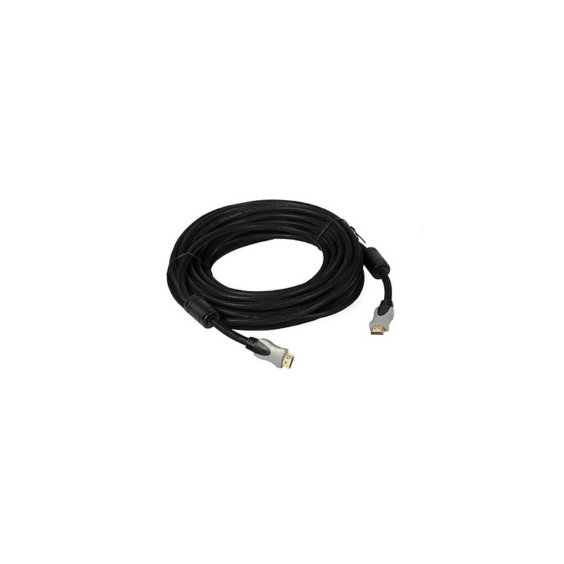Cablu HDMI 10m aurit 28AWG v1.4 High Speed cu Ethernet - 1