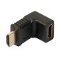 Adaptor HDMI (angular, HDMI mamă - HDMI tată)