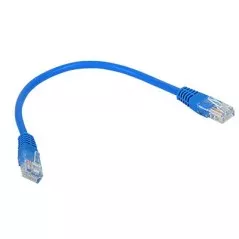 Patchcord UTP cat5 (0.25m, albastru) - 1