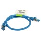 Patch cord S/FTP Cat6A (0.5m, albastru)