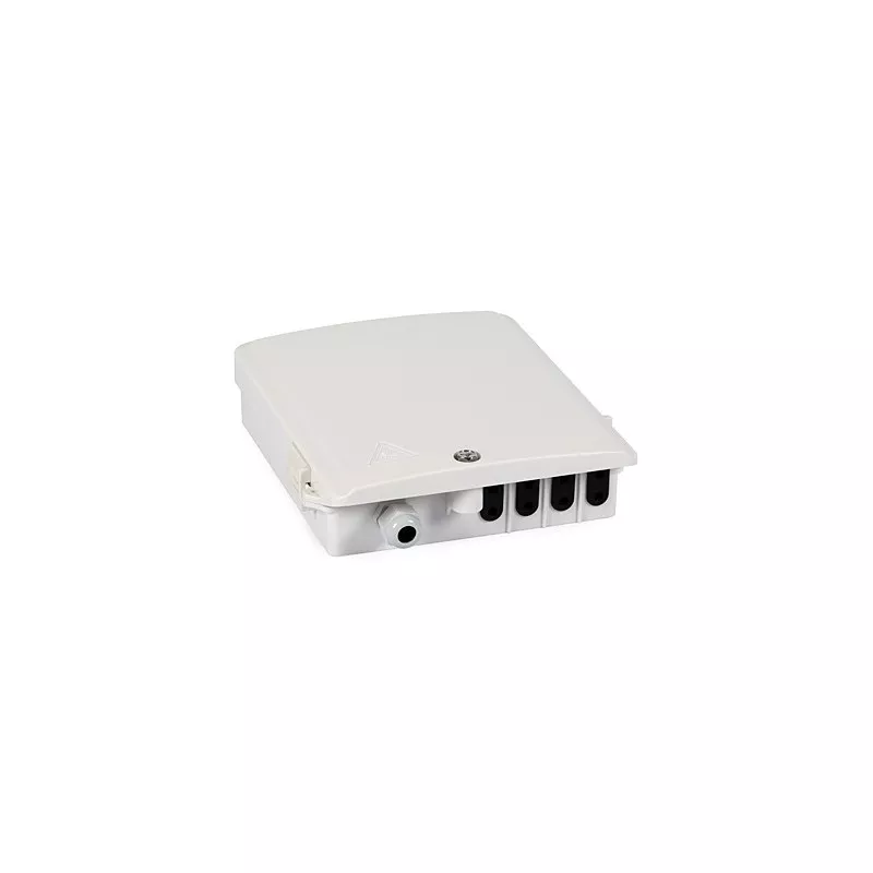 Cutie distribuție FTTH GP62DW-7 (1-in/4-out, 12 splice, 4 cuple SC)