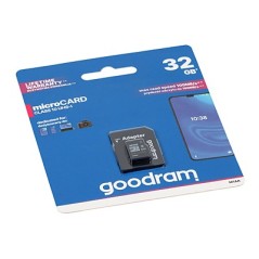Card microSDHC GOODRAM 32 GB (UHS-I, clasa 10, cu adaptor SD) - 1