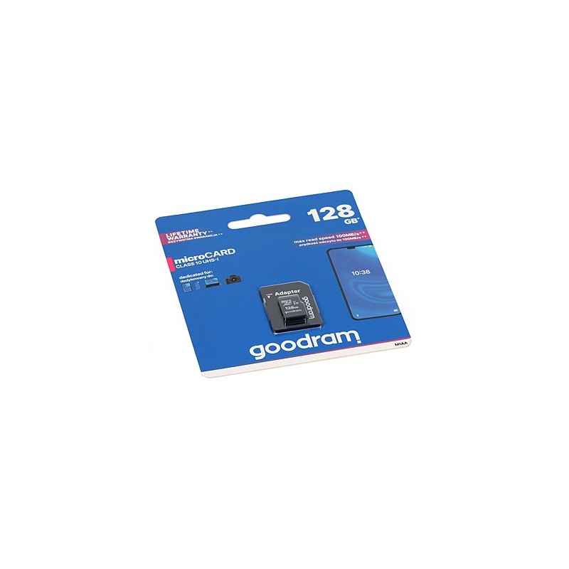 Card de memorie: microSDXC 128GB UHS-I clasa 10 (cu adaptor SD) - 1