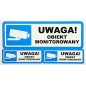 Video Surveillance Signs: UWAGA OBIEKT MONITOROWANY (PL)