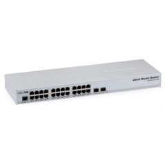 Mikrotik Router Cloud Switch CRS326-24G-2S+RM (800MHz, 512MB, 24x10/100/1000Mbps, 2xSFP+) - 1