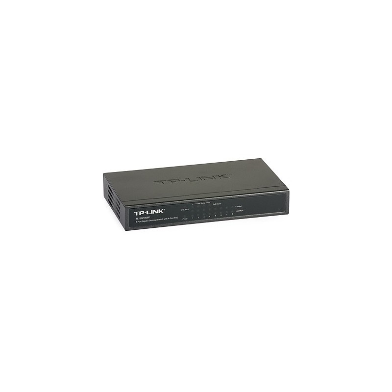 Switch Gigabit PoE TP-LINK TL-SG1008P (8 porturi, 4xPoE) - 1