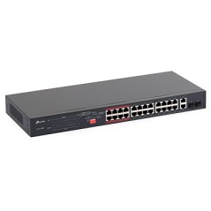Switch PoE TP-Link TL-SL1226P (24xPoE 802.3af/at 250W, 2xGE 2xSFP, COMBO) - 1