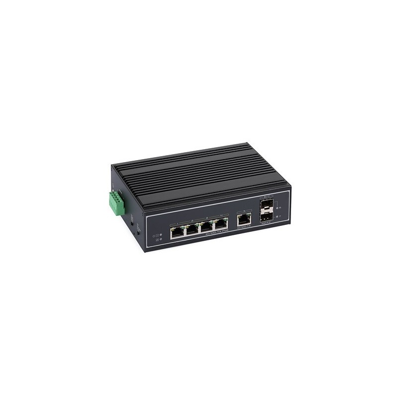 Switch PoE industrial PoE ULTIPOWER 152SFP 802.3af/at (5xRJ45 incl. 4xPoE FE, 2xSFP 100M, Extended, VLAN, PoE Auto Check) - 1