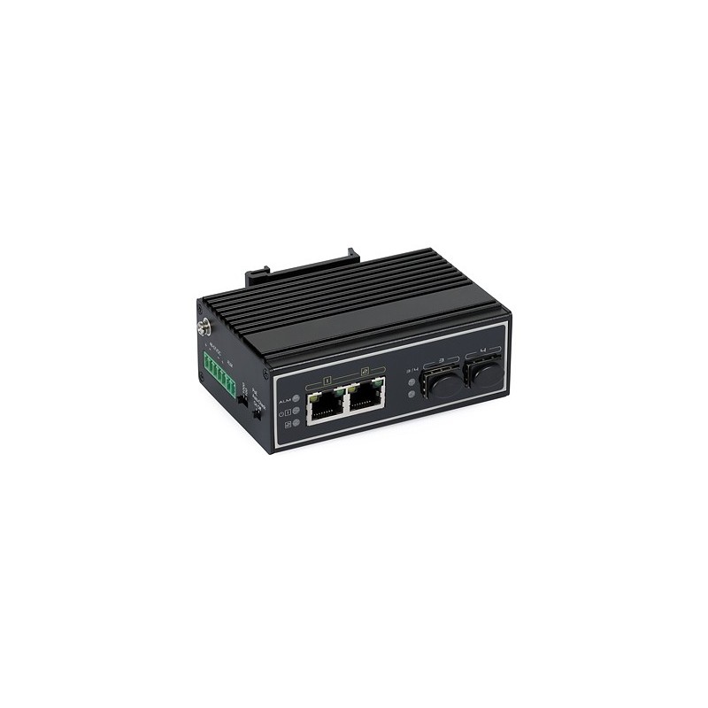 Switch PoE industrial ULTIPOWER 322SFP mini 2xPoE(1000M) 2xSFP(1000M) 802.3af/at HiPoE 180W PoE Auto-Check - 1