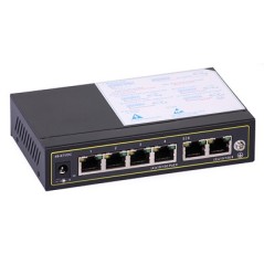 Switch PoE ULTIPOWER PRO0064afat (65W, 6xRJ45 incl. 4xPoE 802.3af/at, PoE Auto Check) - 1