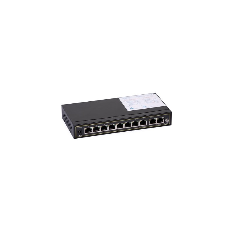 Switch PoE ULTIPOWER PRO00208afat (120W, 2x1Gbps, 8xPoE 802.3af/at, PoE Auto Check) - 1
