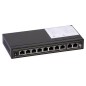 Switch PoE ULTIPOWER PRO00208afat (120W, 2x1Gbps, 8xPoE 802.3af/at, PoE Auto Check)