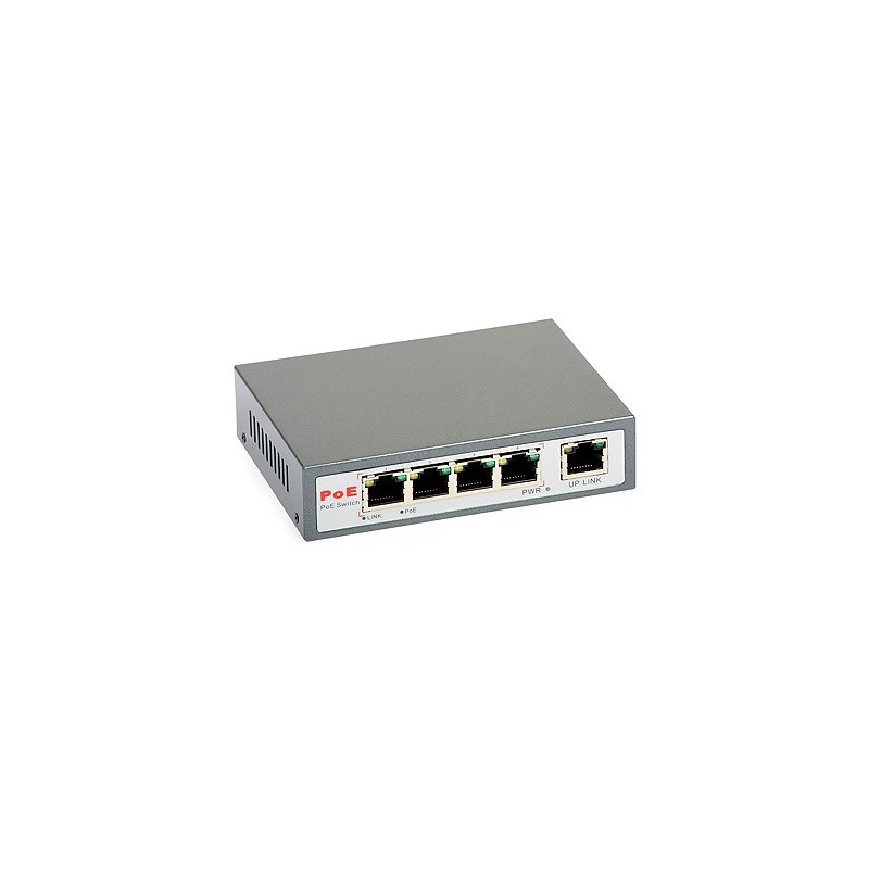 Switch PoE ULTIPOWER 0054at (5xRJ45, 4xPoE 802.3at) - 1