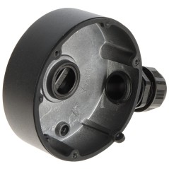 Doza conexiuni Hikvision DS-1280ZJ-DM18 (black), culoare neagra, material aliaj de aluminiu, dimensiuni: 141.7 mm × 37 mm × Ø
