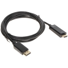Cablu adaptor Displayport tata - HDMI tata de 1.5 m cu conectori autiți - 1