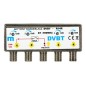 Splitter CATV/DVB-T2 activ reglabil R14R