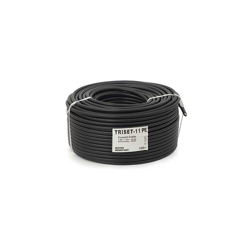 Cablu Coaxial RG11 Triset-11 (de exterior, cu gel, 75 ohmi, 1.65/7.2/10) [100m] - 1