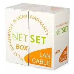Cablu U/UTP 24AWG NETSET BOX Cat5e de interior [305m] - 1