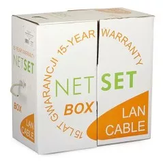 Cablu UTP cat6: NETSET BOX U/UTP CAT 6 [305m] (interior, Dca-s2,d2,a1) - 1