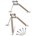 Suport montaj catarg pe perete OMP-50L22 (220mm de perete) DELTA - 1
