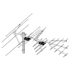Antenă DVB-T/T2 profi VHF și UHF (H/V): DIPOL 28/5-12/21-48 (cu amplificator LNA-101) - 1