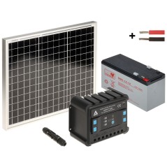 Kit Fotovoltaic Off-Grid 81 Wh/12V cu invertor PWM 20A, acumulator 26A și panou solar 50W - 1