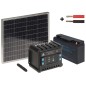 Kit alimentare solară 135 Wh cu acumulator 20Ah, panou 50W, controller MPPT