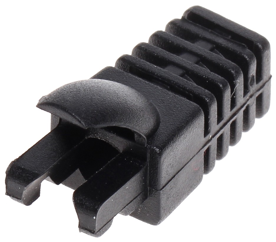 Protecție cablu mufă rețea RJ45 negru INF