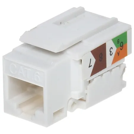 100 buc cupla RJ-45 UTP Cat.6 Keystone no-tool FX-RJ45-62  - 1