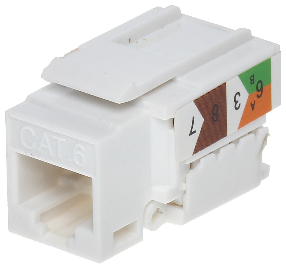 100 buc cupla RJ-45 UTP Cat.6 Keystone no-tool FX-RJ45-62