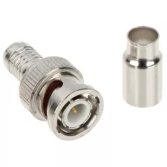Mufă sertizare BNC tată cablu RG59 75 ohmi(100 buc) - 1